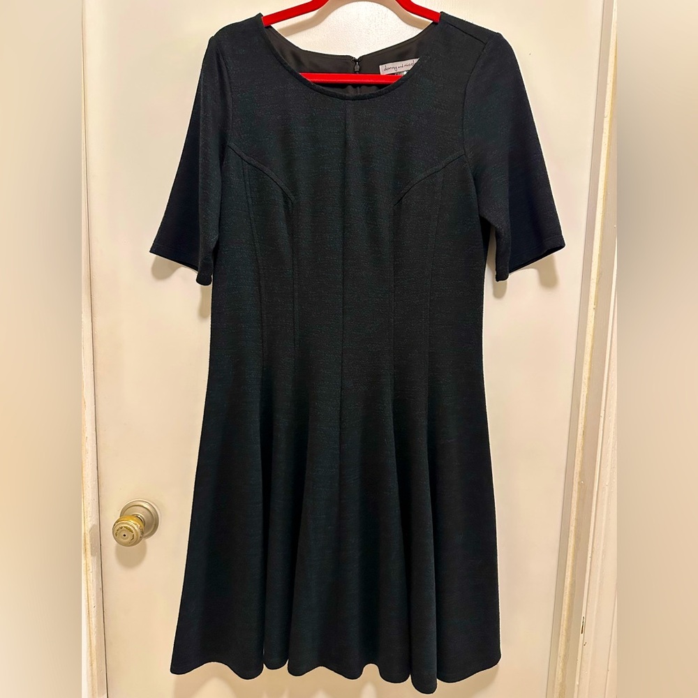 Danny and Nicole black and green heathered Dress size 14
